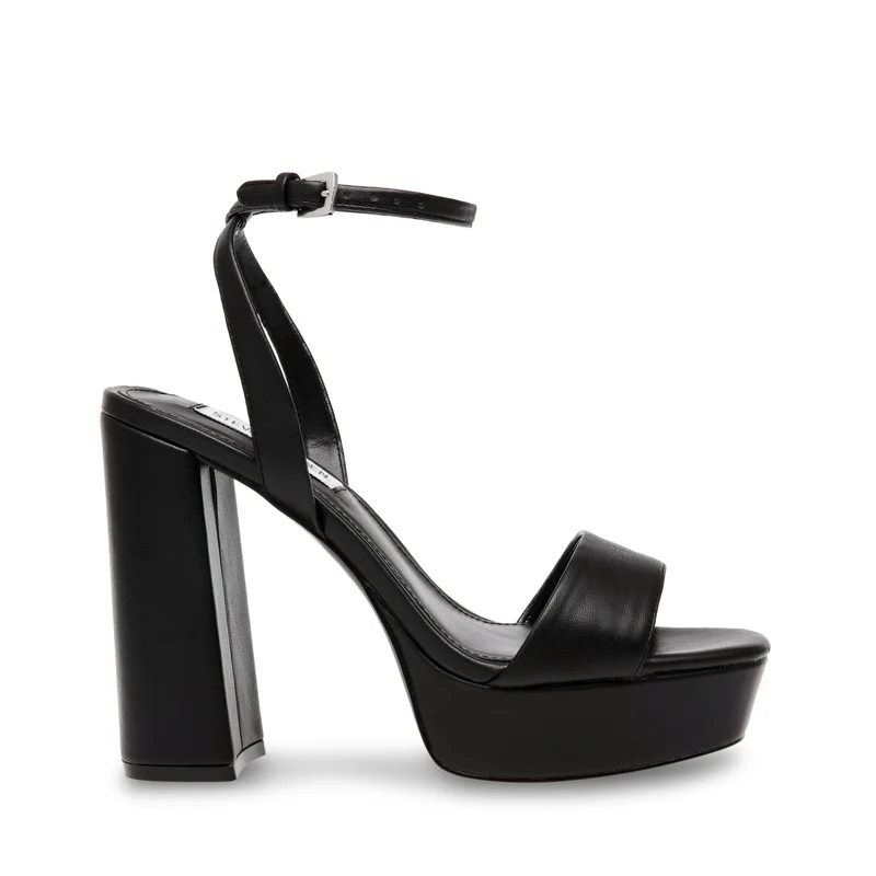 Steve madden lessa women's black heels